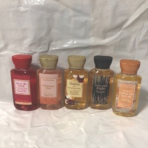 5 bath and body works shower gels